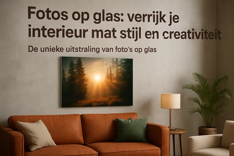 Fotos op glas: verrijk je interieur met stijl en creativiteit